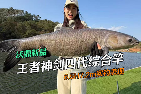 新品情报 | 沃鼎王者神剑四代6.5H实战，40斤大青硬扛上岸！